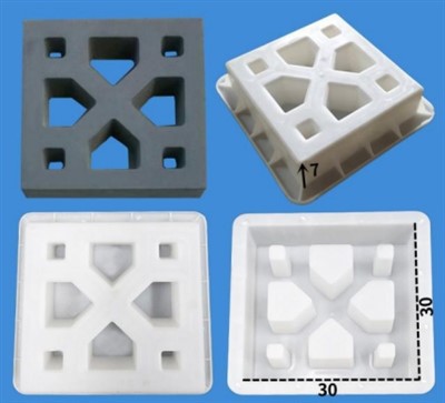 আলংকারিক কংক্রিট ব্লকের ছাঁচ HC-A-22 300*300*70mm